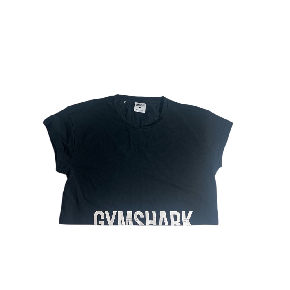 Gymshark Black Tee with White Logo